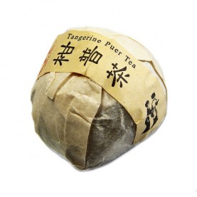 Шу Пуэр в мандарине 桔普 GF Tea Co.