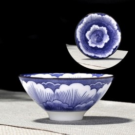 Пиала "Камелия" из тонкостенного фарфора BAOLIN 100 мл.