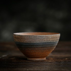 Пиала ручной работы японская керамика высокотемпературный обжиг 90 мл.