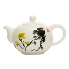 КЕРАМИЧЕСКИЙ ЧАЙНИК ЖЕЛТАЯ ОРХИДЕЯ 180 МЛ